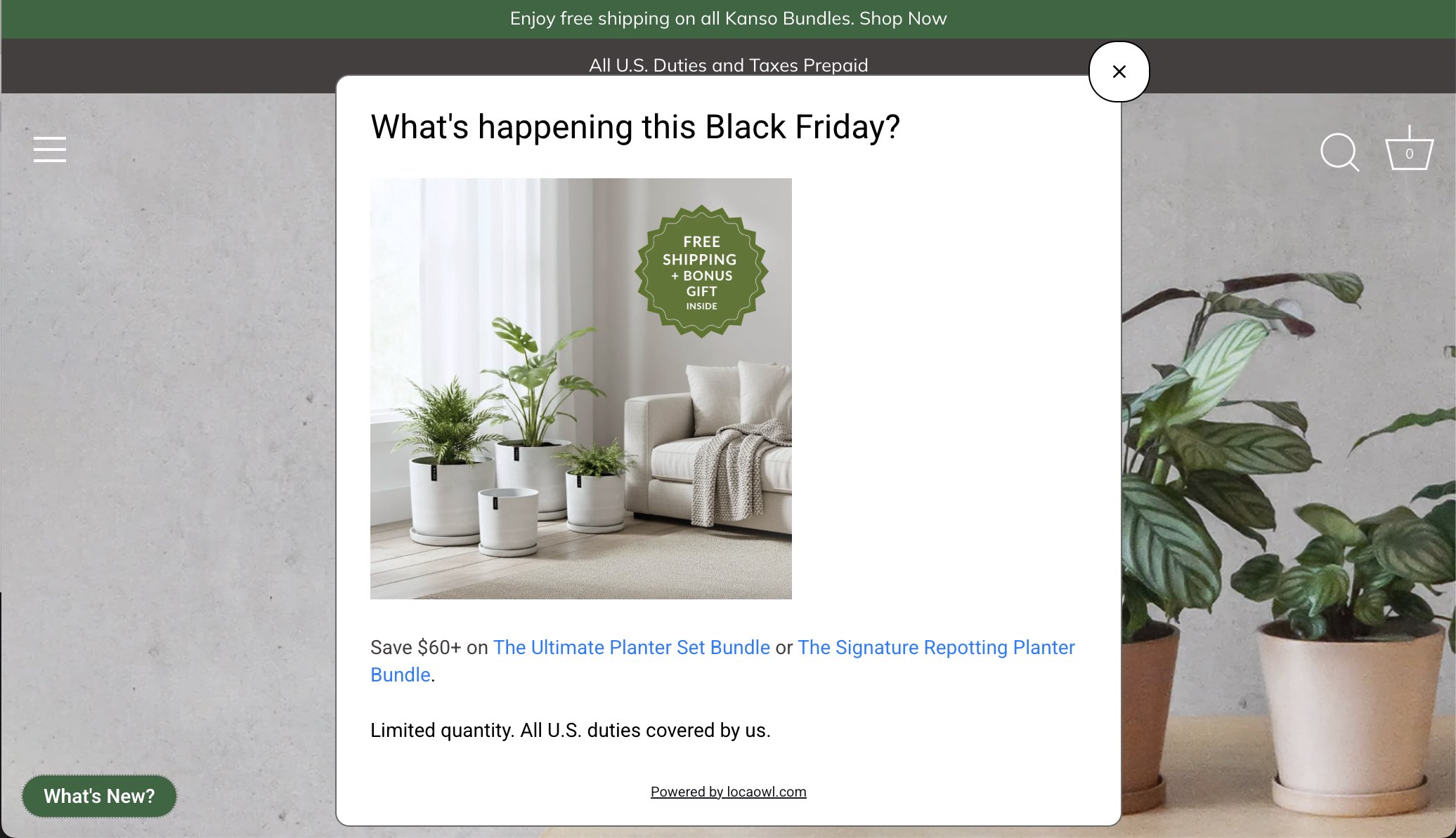 LocaOwl special product discount for gardening